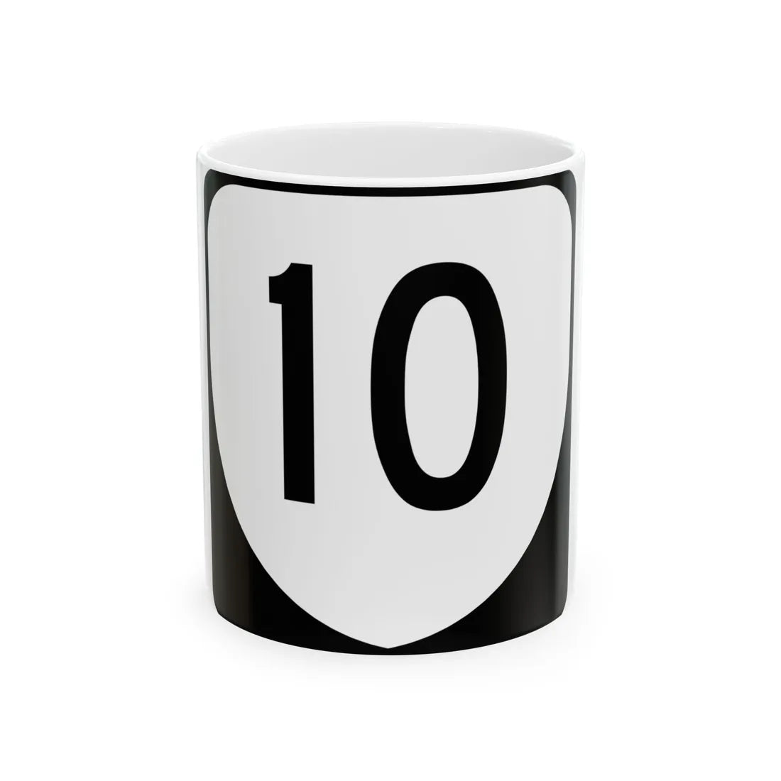 Virginia 10 (Virginia) (Road Sign) White Coffee Mug 11oz - Go Mug Yourself