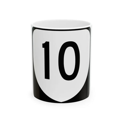 Virginia 10 (Virginia) (Road Sign) White Coffee Mug 11oz - Go Mug Yourself