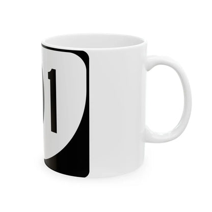 Virginia 101 (Virginia) (Road Sign) White Coffee Mug - Go Mug Yourself