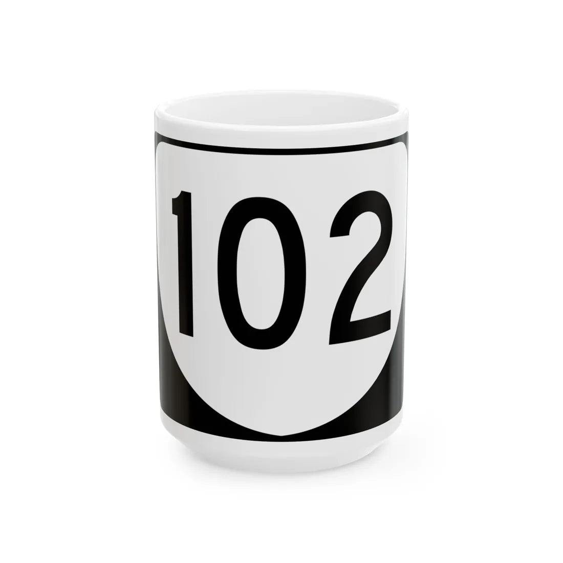 Virginia 102 (Virginia) (Road Sign) White Coffee Mug 15oz - Go Mug Yourself