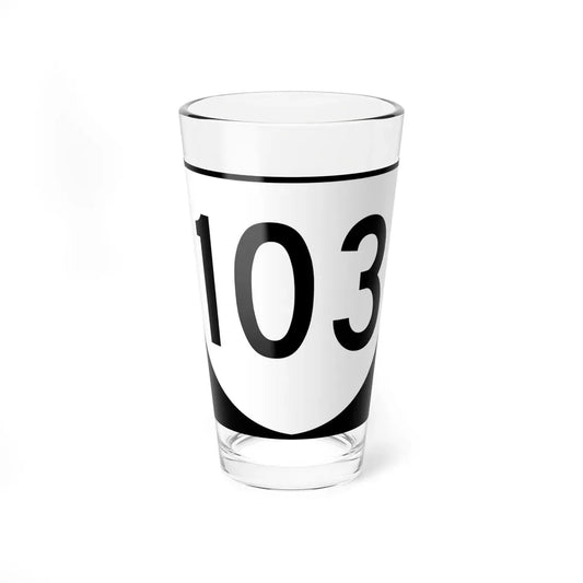 Virginia 103 (Virginia) (Road Sign) Pint Glass 16oz 16oz - Go Mug Yourself