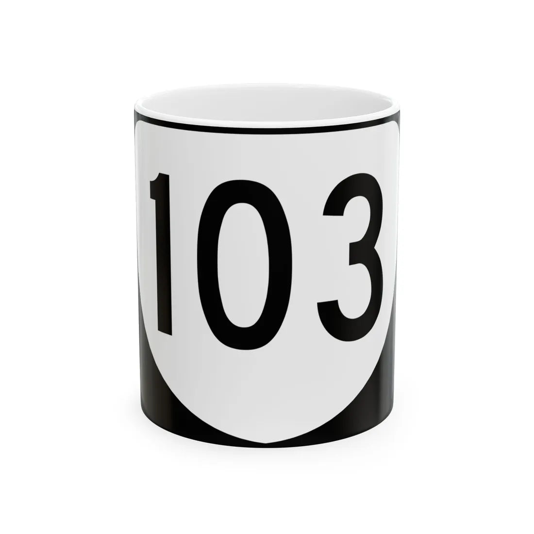 Virginia 103 (Virginia) (Road Sign) White Coffee Mug 11oz - Go Mug Yourself