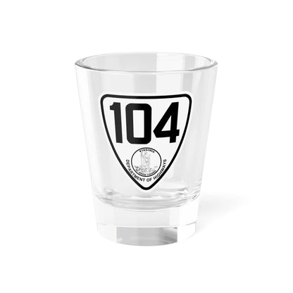 Virginia 104 1924 (Virginia) (Road Sign) Shot Glass 1.5oz 1.5oz - Go Mug Yourself