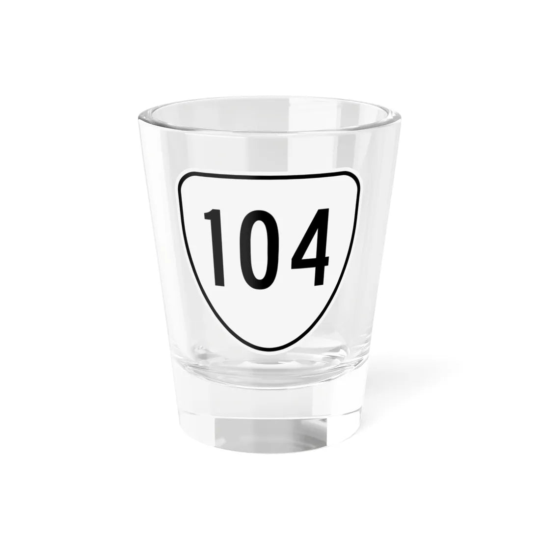 Virginia 104 1956 (Virginia) (Road Sign) Shot Glass 1.5oz 1.5oz - Go Mug Yourself
