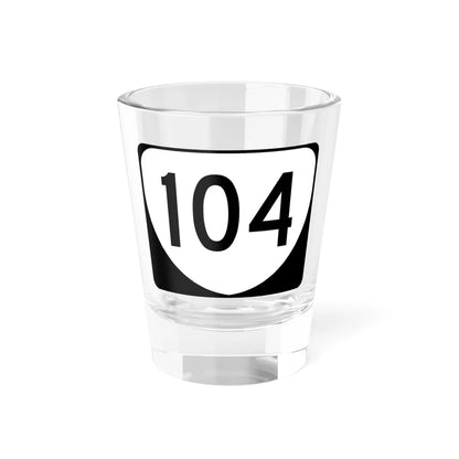 Virginia 104 (Virginia) (Road Sign) Shot Glass 1.5oz 1.5oz - Go Mug Yourself