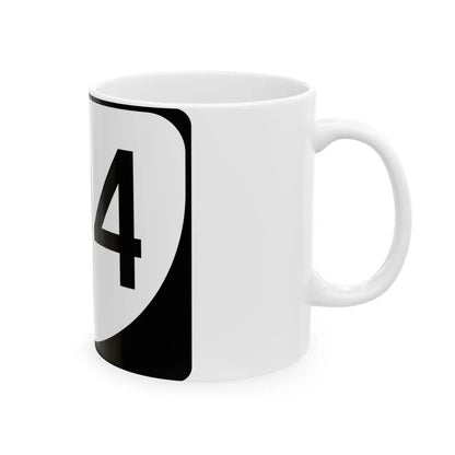 Virginia 104 (Virginia) (Road Sign) White Coffee Mug - Go Mug Yourself