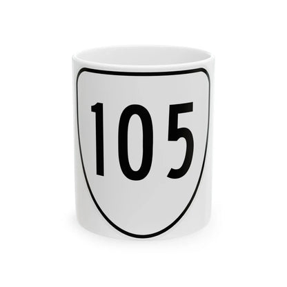 Virginia 105 1956 (Virginia) (Road Sign) White Coffee Mug 11oz - Go Mug Yourself