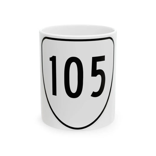 Virginia 105 1956 (Virginia) (Road Sign) White Coffee Mug 11oz - Go Mug Yourself