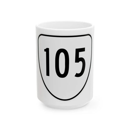 Virginia 105 1956 (Virginia) (Road Sign) White Coffee Mug 15oz - Go Mug Yourself