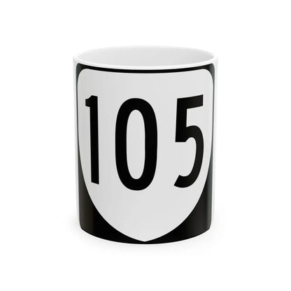 Virginia 105 1980 (Virginia) (Road Sign) White Coffee Mug 11oz - Go Mug Yourself