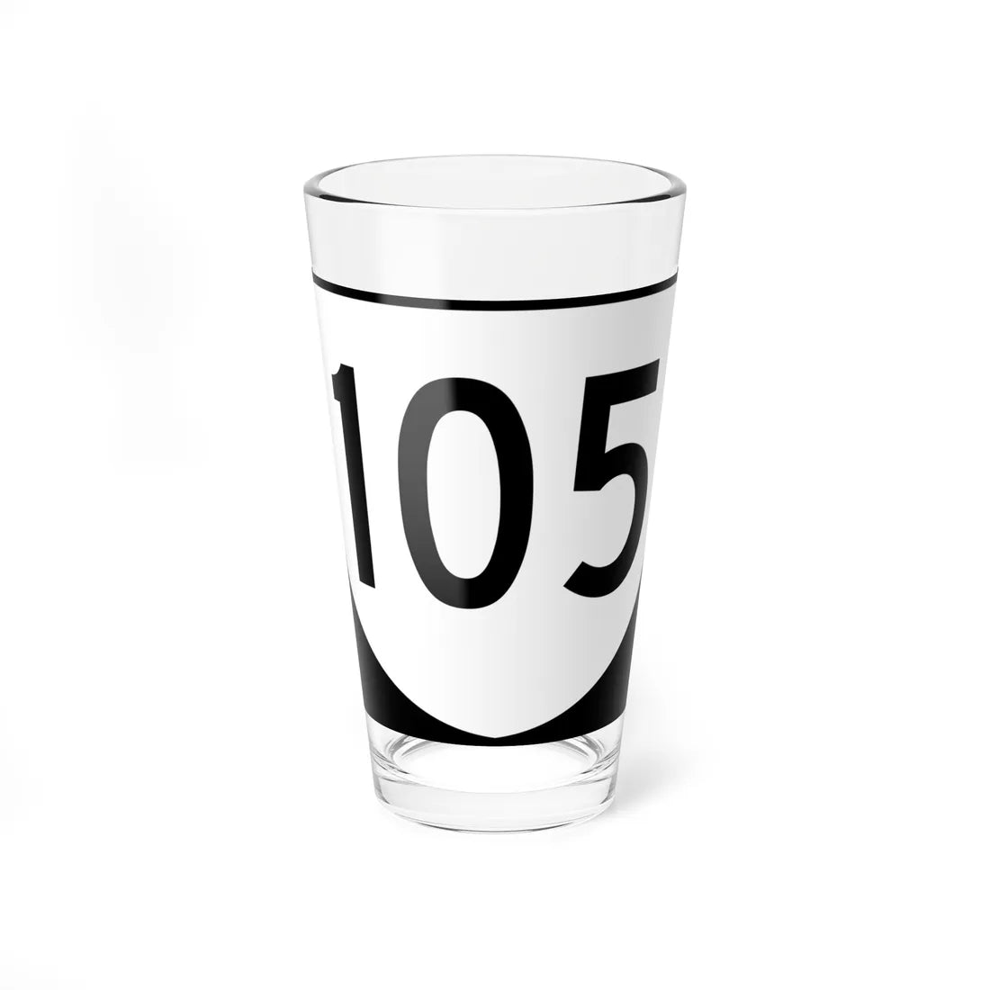 Virginia 105 (Virginia) (Road Sign) Pint Glss 16oz 16oz - Go Mug Yourself