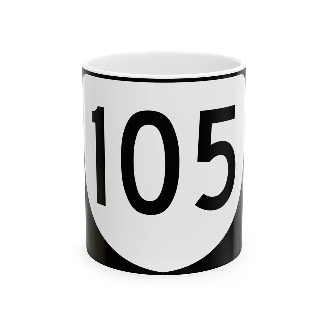 Virginia 105 (Virginia) (Road Sign) White Coffee Mug 11oz - Go Mug Yourself