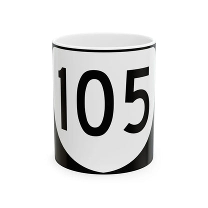 Virginia 105 (Virginia) (Road Sign) White Coffee Mug 11oz - Go Mug Yourself