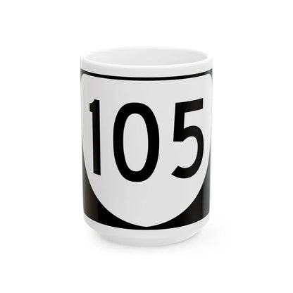Virginia 105 (Virginia) (Road Sign) White Coffee Mug 15oz - Go Mug Yourself