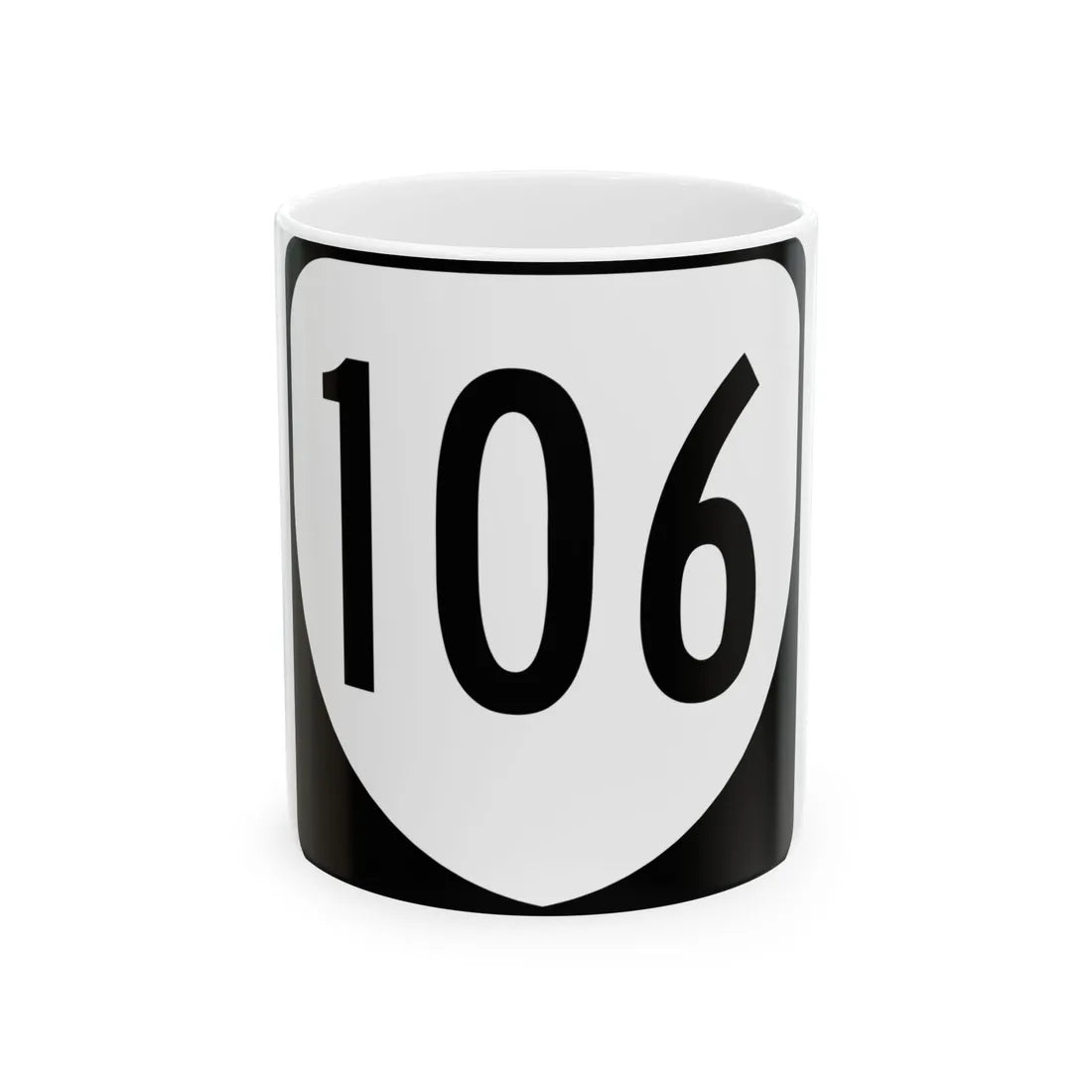 Virginia 106 1980 (Virginia) (Road Sign) White Coffee Mug 11oz - Go Mug Yourself
