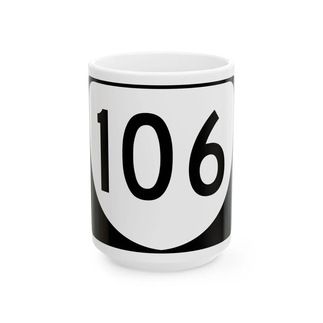 Virginia 106 (Virginia) (Road Sign) White Coffee Mug 15oz - Go Mug Yourself