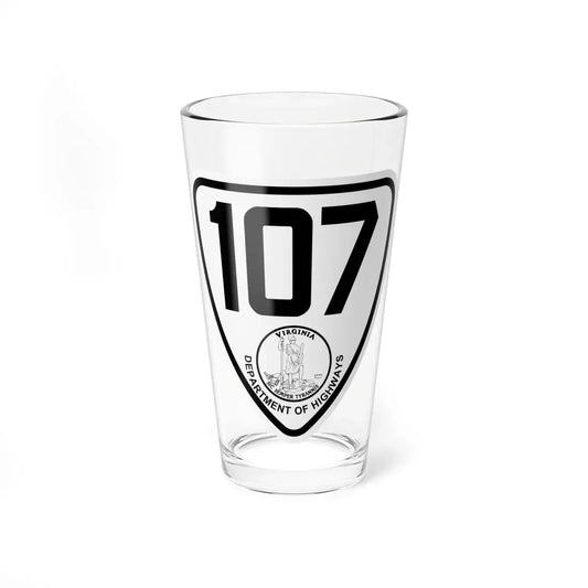 Virginia 107 1924 (Virginia) (Road Sign) Pint Glass 16oz 16oz - Go Mug Yourself