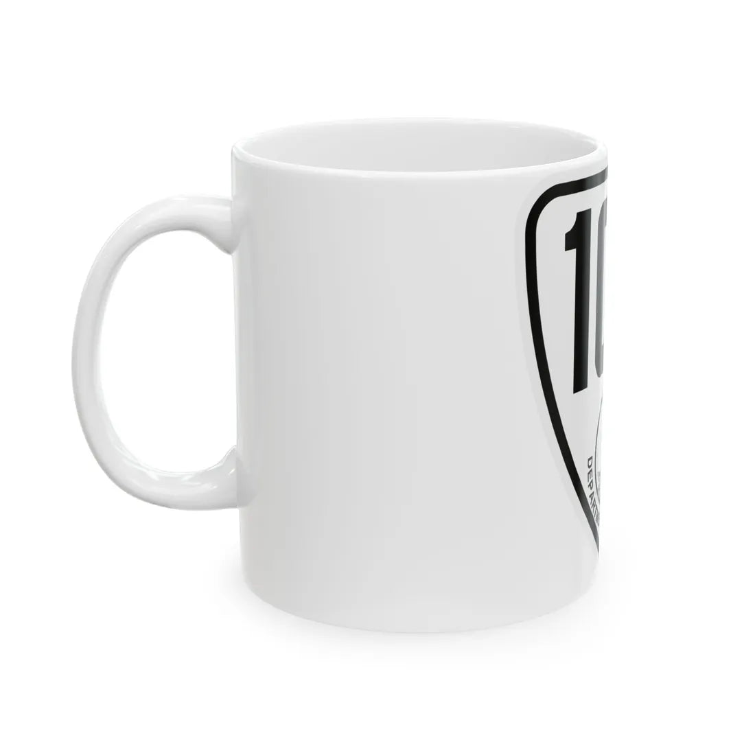 Virginia 107 1924 (Virginia) (Road Sign) White Coffee Mug - Go Mug Yourself