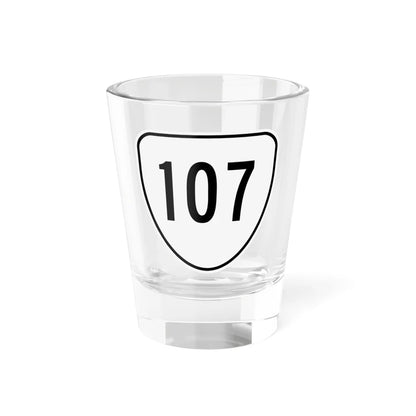 Virginia 107 1956 (Virginia) (Road Sign) Shot Glass 1.5oz 1.5oz - Go Mug Yourself