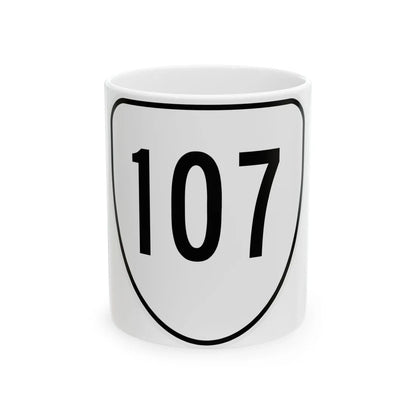 Virginia 107 1956 (Virginia) (Road Sign) White Coffee Mug 11oz - Go Mug Yourself