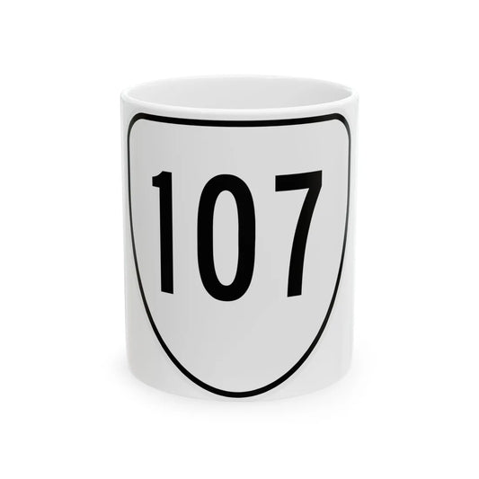 Virginia 107 1956 (Virginia) (Road Sign) White Coffee Mug 11oz - Go Mug Yourself
