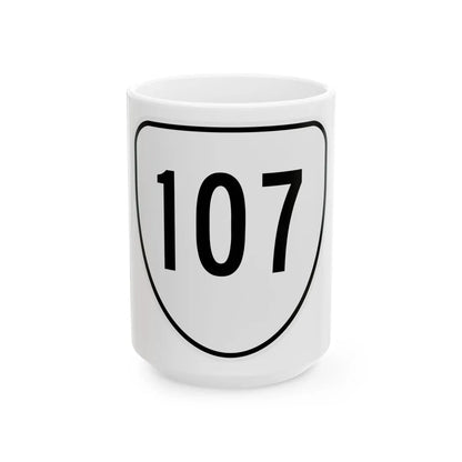 Virginia 107 1956 (Virginia) (Road Sign) White Coffee Mug 15oz - Go Mug Yourself