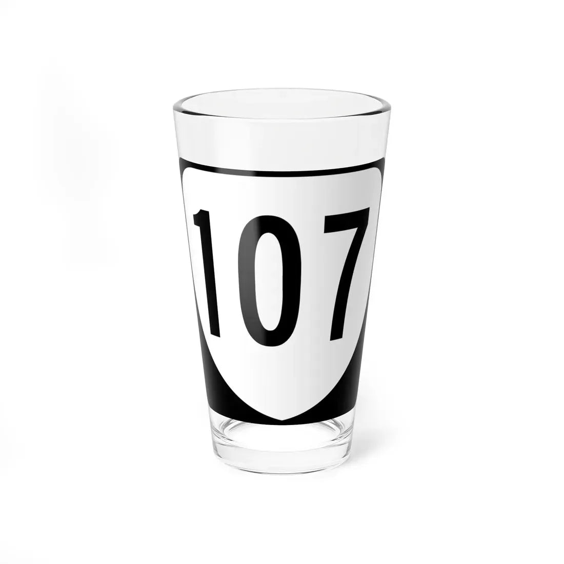 Virginia 107 1980 (Virginia) (Road Sign) Pint Glass 16oz 16oz - Go Mug Yourself
