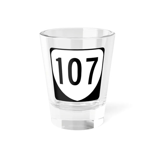 Virginia 107 1980 (Virginia) (Road Sign) Shot Glass 1.5oz 1.5oz - Go Mug Yourself