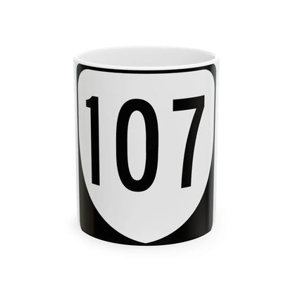 Virginia 107 1980 (Virginia) (Road Sign) White Coffee Mug 11oz - Go Mug Yourself