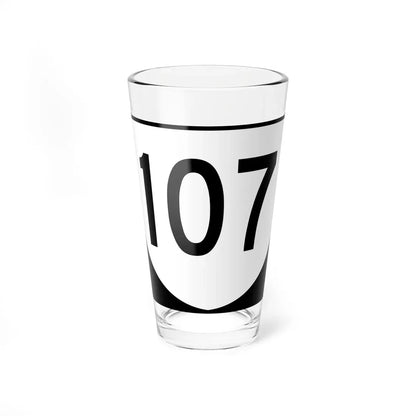 Virginia 107 (Virginia) (Road Sign) Pint Glass 16oz 16oz - Go Mug Yourself