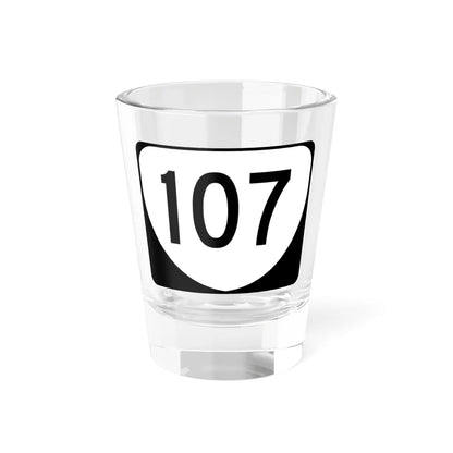 Virginia 107 (Virginia) (Road Sign) Shot Glass 1.5oz 1.5oz - Go Mug Yourself