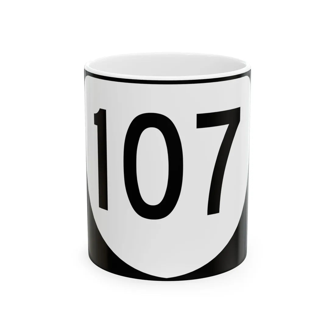Virginia 107 (Virginia) (Road Sign) White Coffee Mug 11oz - Go Mug Yourself