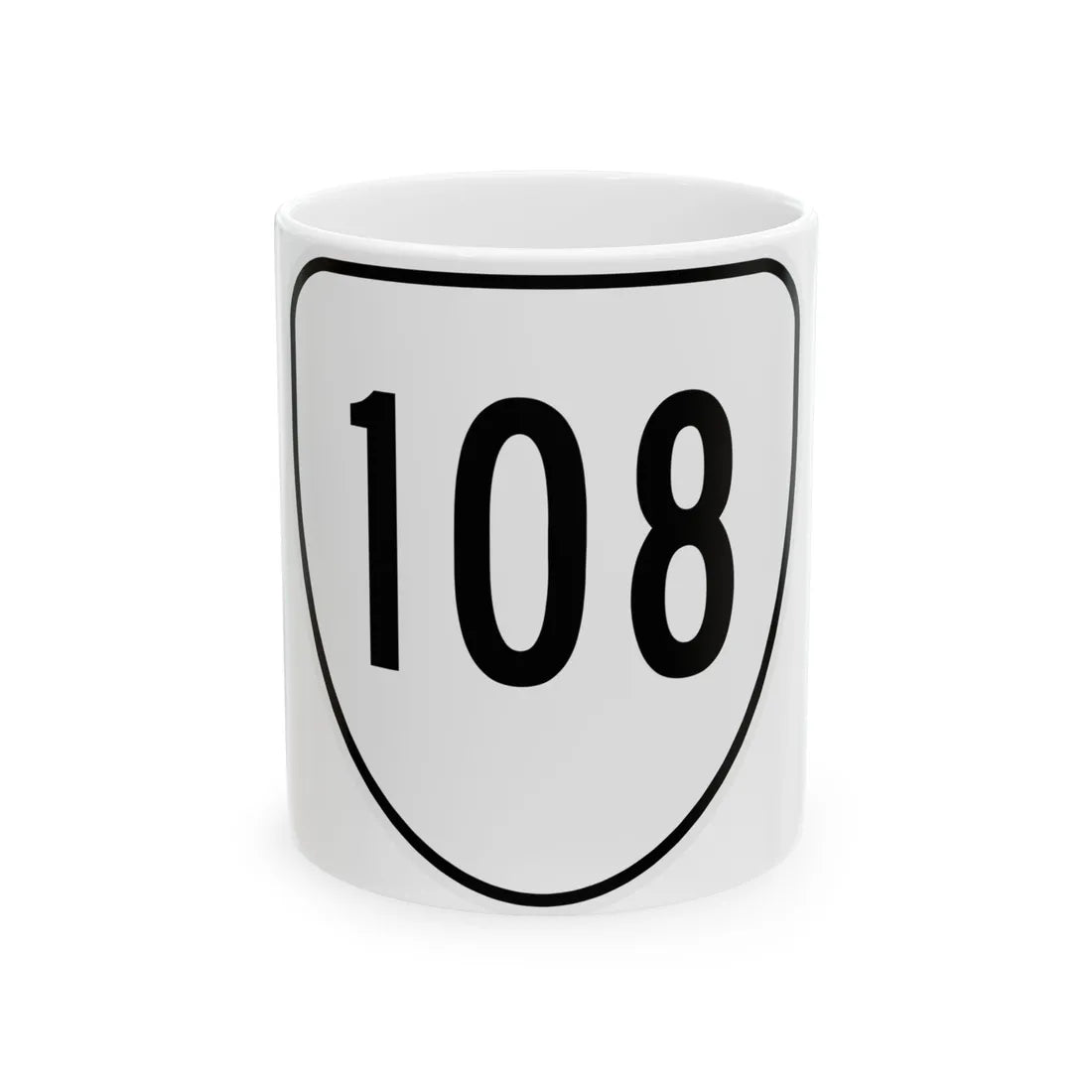 Virginia 108 1956 (Virginia) (Road Sign) White Coffee Mug 11oz - Go Mug Yourself