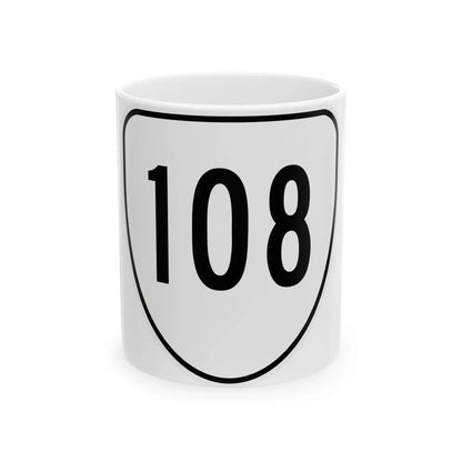 Virginia 108 1956 (Virginia) (Road Sign) White Coffee Mug 11oz - Go Mug Yourself