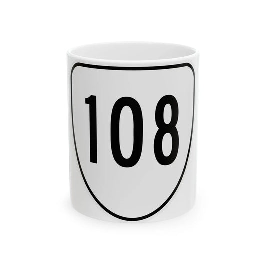Virginia 108 1956 (Virginia) (Road Sign) White Coffee Mug 11oz - Go Mug Yourself