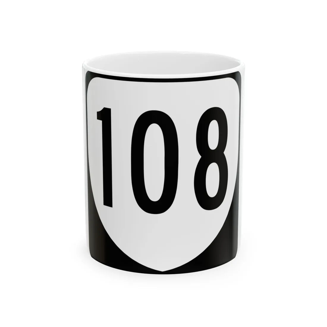 Virginia 108 1980 (Virginia) (Road Sign) White Coffee Mug 11oz - Go Mug Yourself
