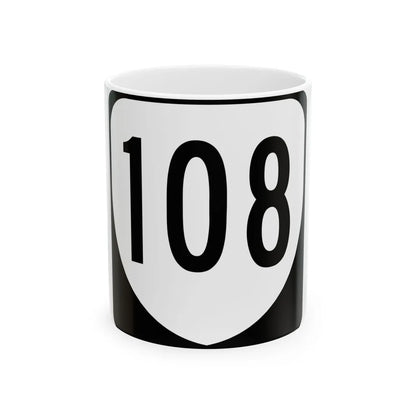 Virginia 108 1980 (Virginia) (Road Sign) White Coffee Mug 11oz - Go Mug Yourself