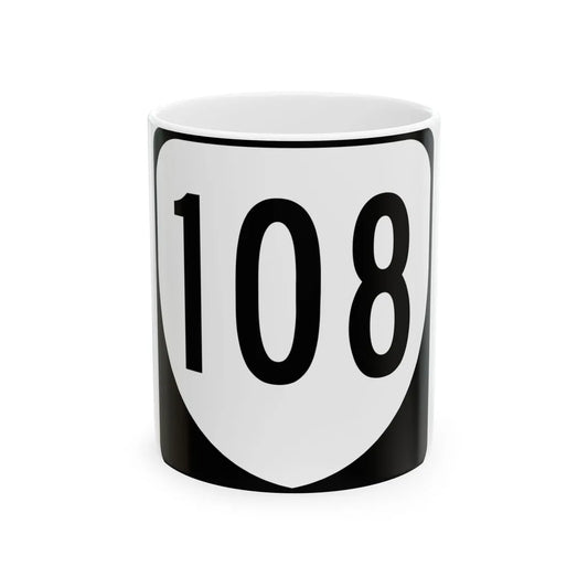 Virginia 108 1980 (Virginia) (Road Sign) White Coffee Mug 11oz - Go Mug Yourself