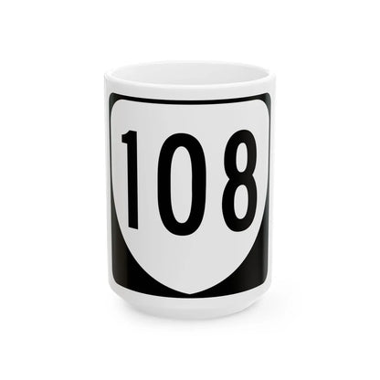 Virginia 108 1980 (Virginia) (Road Sign) White Coffee Mug 15oz - Go Mug Yourself