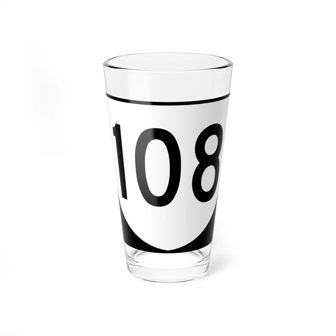 Virginia 108 (Virginia) (Road Sign) Pint Glss 16oz 16oz - Go Mug Yourself