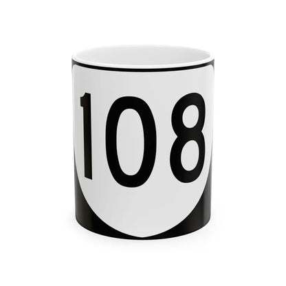 Virginia 108 (Virginia) (Road Sign) White Coffee Mug 11oz - Go Mug Yourself