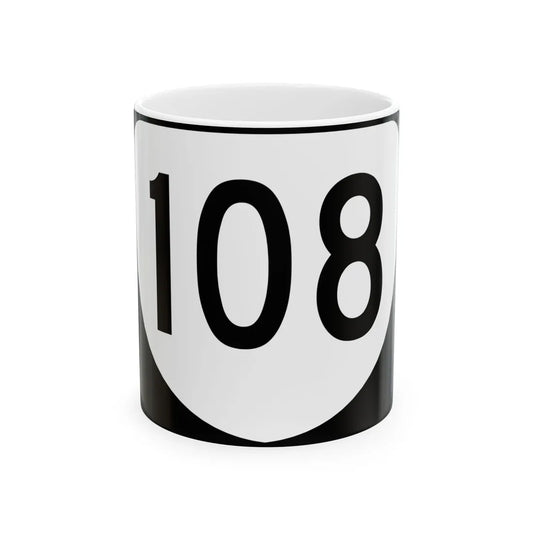 Virginia 108 (Virginia) (Road Sign) White Coffee Mug 11oz - Go Mug Yourself