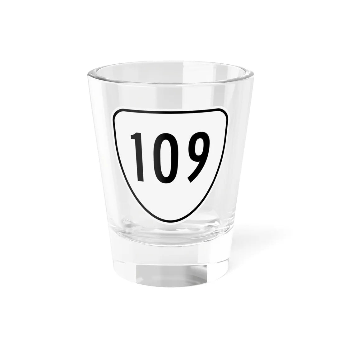 Virginia 109 1956 (Virginia) (Road Sign) Shot Glass 1.5oz 1.5oz - Go Mug Yourself