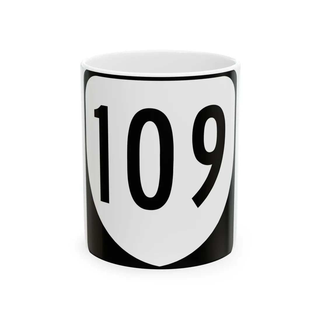 Virginia 109 1980 (Virginia) (Road Sign) White Coffee Mug 11oz - Go Mug Yourself