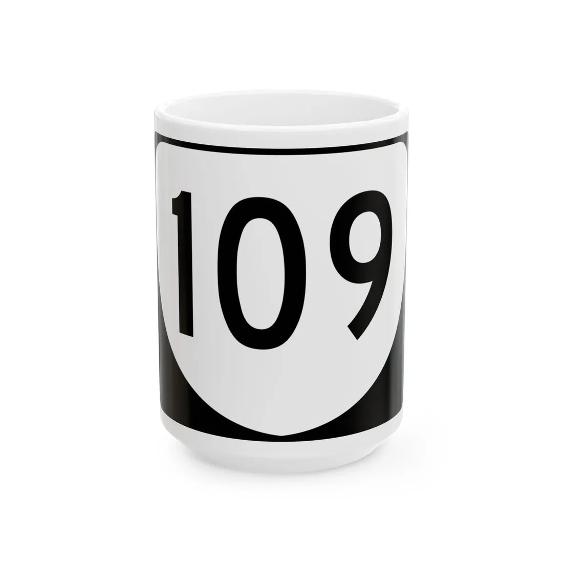 Virginia 109 (Virginia) (Road Sign) White Coffee Mug 15oz - Go Mug Yourself