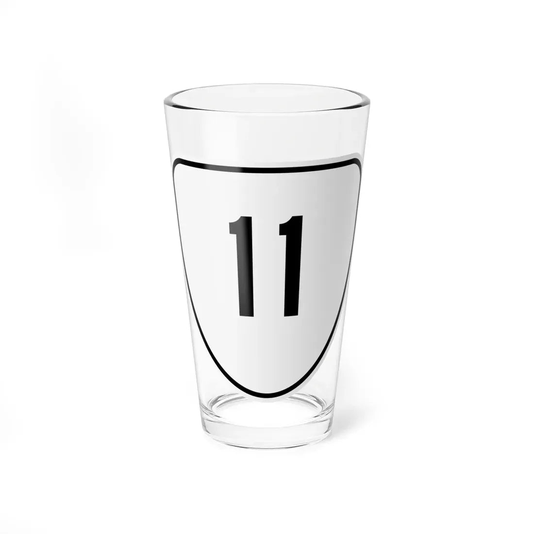 Virginia 11 1956 (Virginia) (Road Sign) Pint Glass 16oz 16oz - Go Mug Yourself