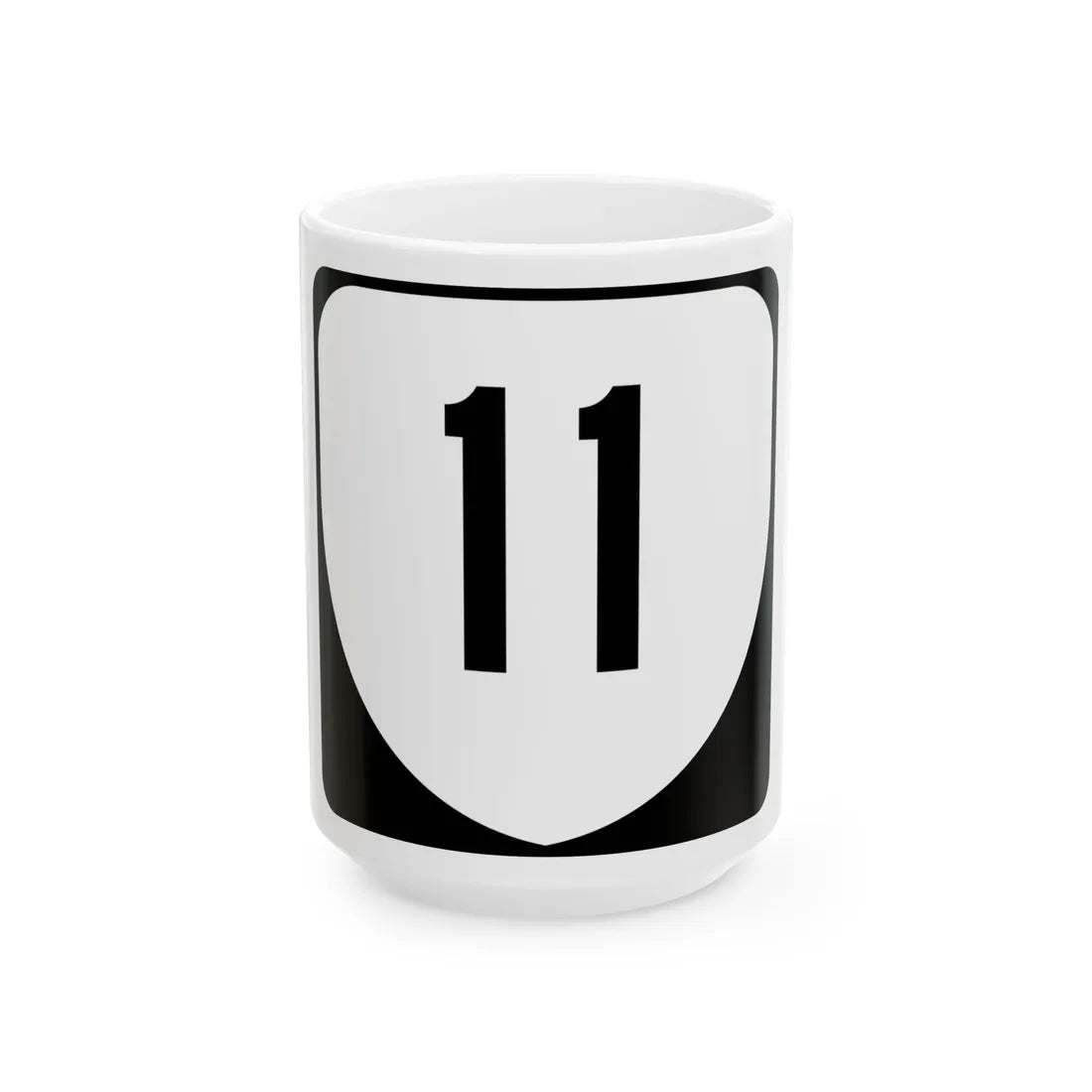 Virginia 11 (Virginia) (Road Sign) White Coffee Mug 15oz - Go Mug Yourself