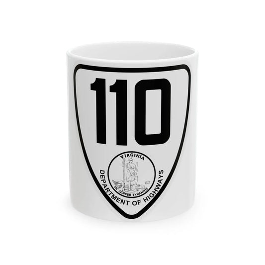 Virginia 110 1924 (Virginia) (Road Sign) White Coffee Mug 11oz - Go Mug Yourself