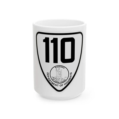 Virginia 110 1924 (Virginia) (Road Sign) White Coffee Mug 15oz - Go Mug Yourself
