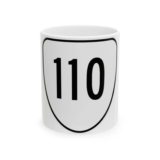 Virginia 110 1956 (Virginia) (Road Sign) White Coffee Mug 11oz - Go Mug Yourself